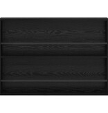 VidaXL Tijdschrift Rek Zwart Eiken 100 x 12 x 70 cm Bewerkt hout