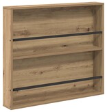 VidaXL Tijdschrift Rek met plank 2 pcs Artisan Eiken 80 x 12 x 70 cm