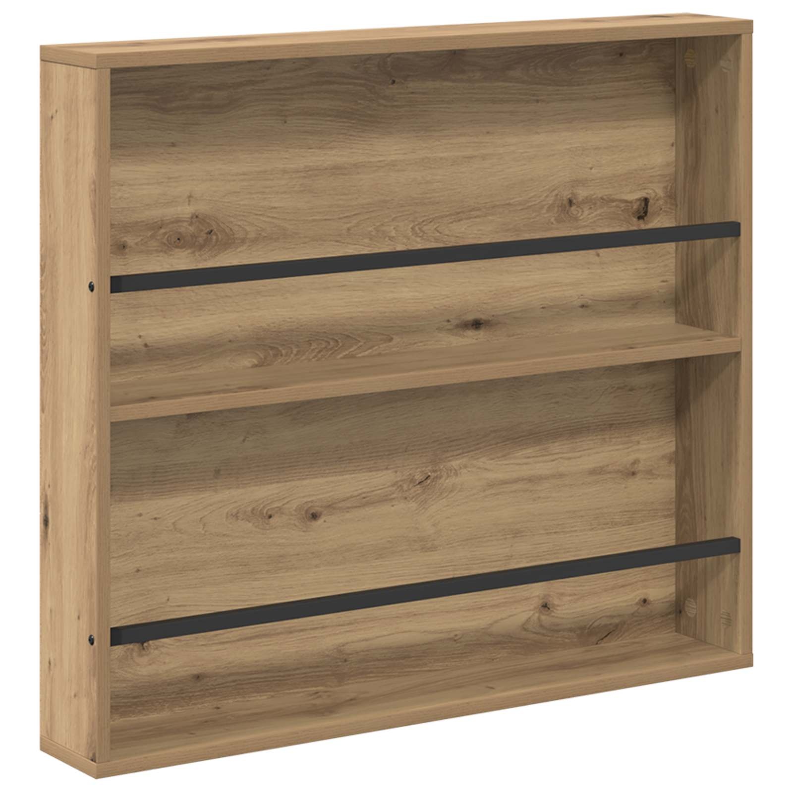 VidaXL Tijdschrift Rek Artisan Eiken 80 x 12 x 70 cm Bewerkt hout