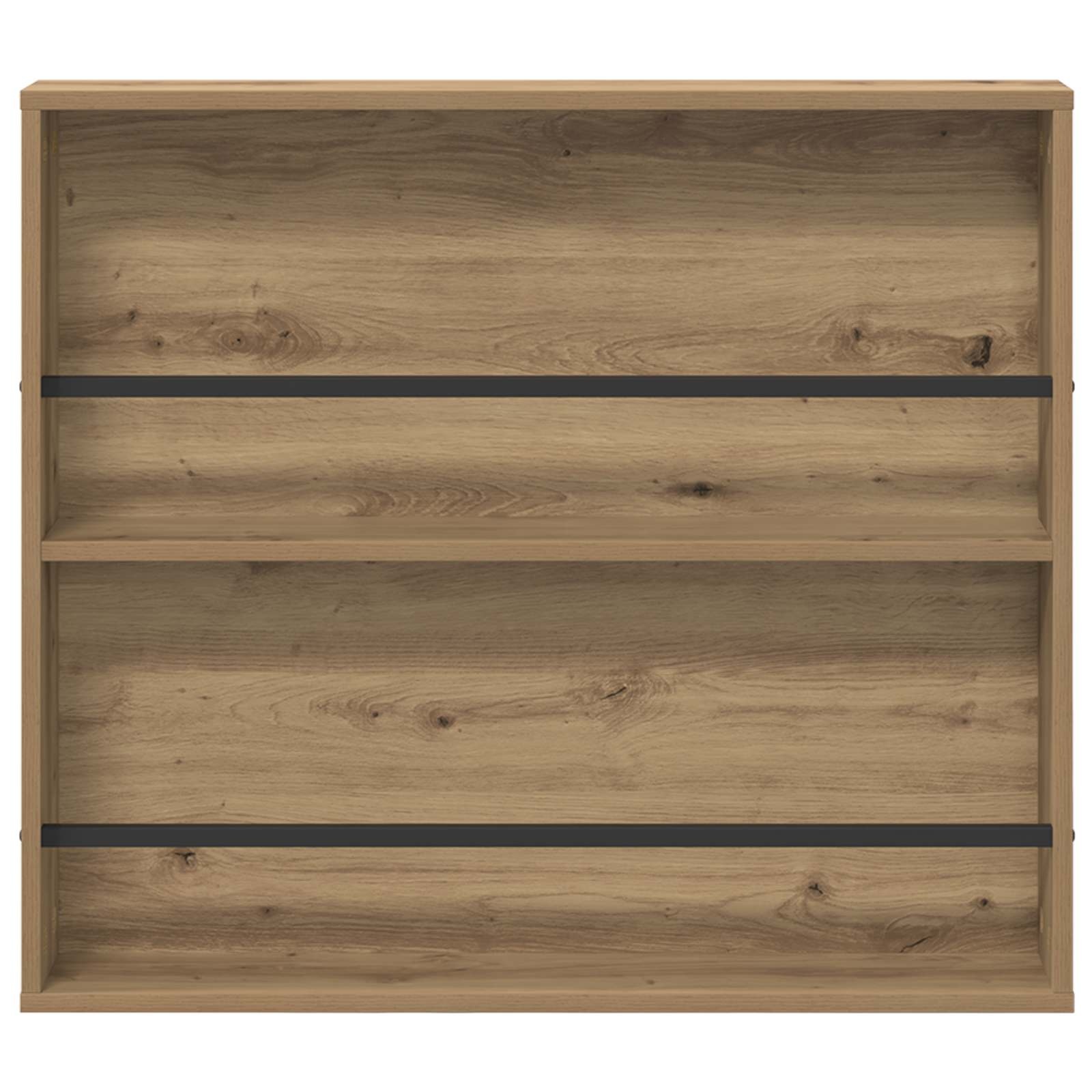 VidaXL Tijdschrift Rek Artisan Eiken 80 x 12 x 70 cm Bewerkt hout