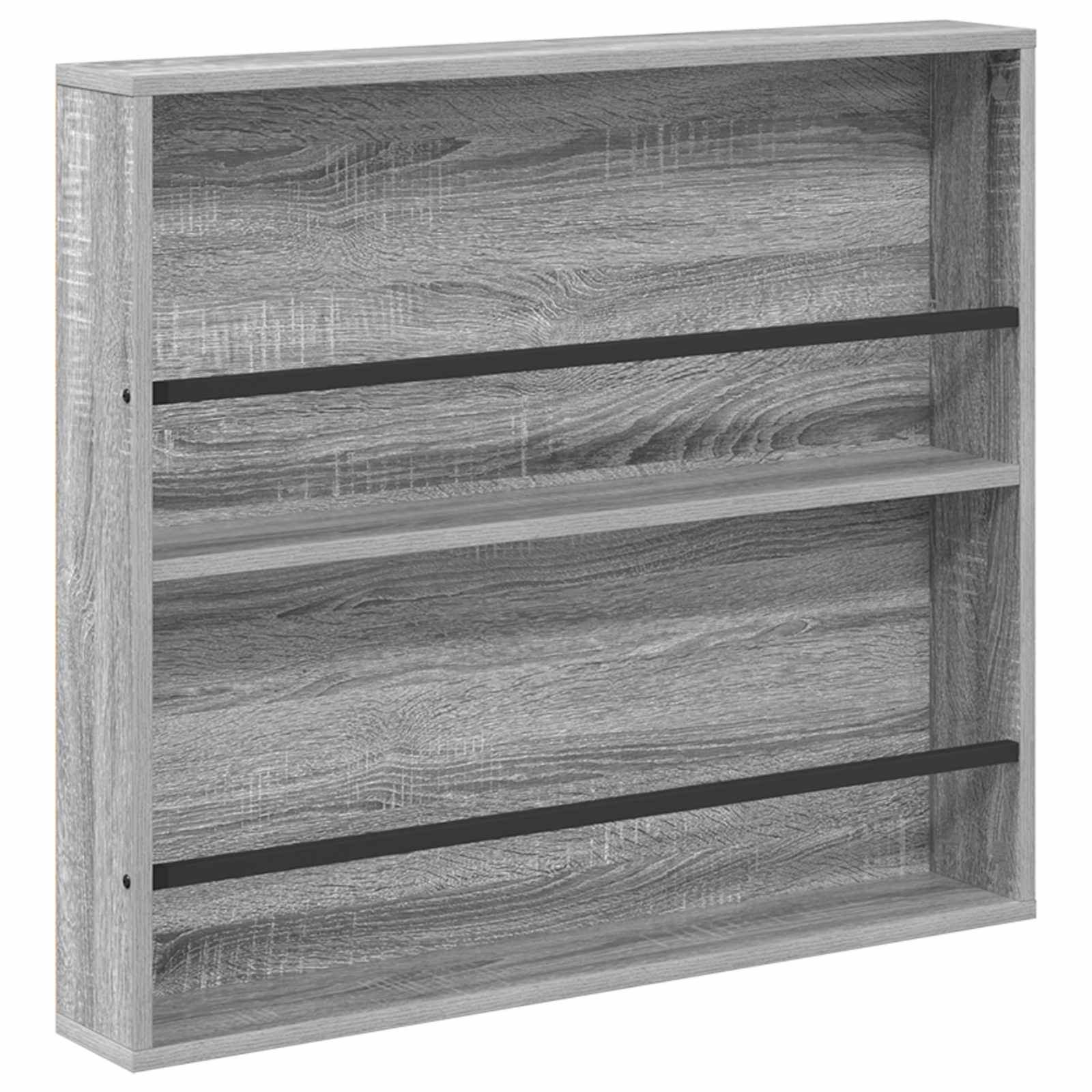 VidaXL Tijdschrift Rek 2 pcs Grijs Sonoma 80 x 12 x 70 cm Bewerkt hout