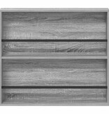 VidaXL Tijdschrift Rek Grijs Sonoma 80 x 12 x 70 cm Bewerkt hout