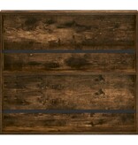 VidaXL Tijdschrift Rek Gerookt eiken 80 x 12 x 70 cm Bewerkt hout