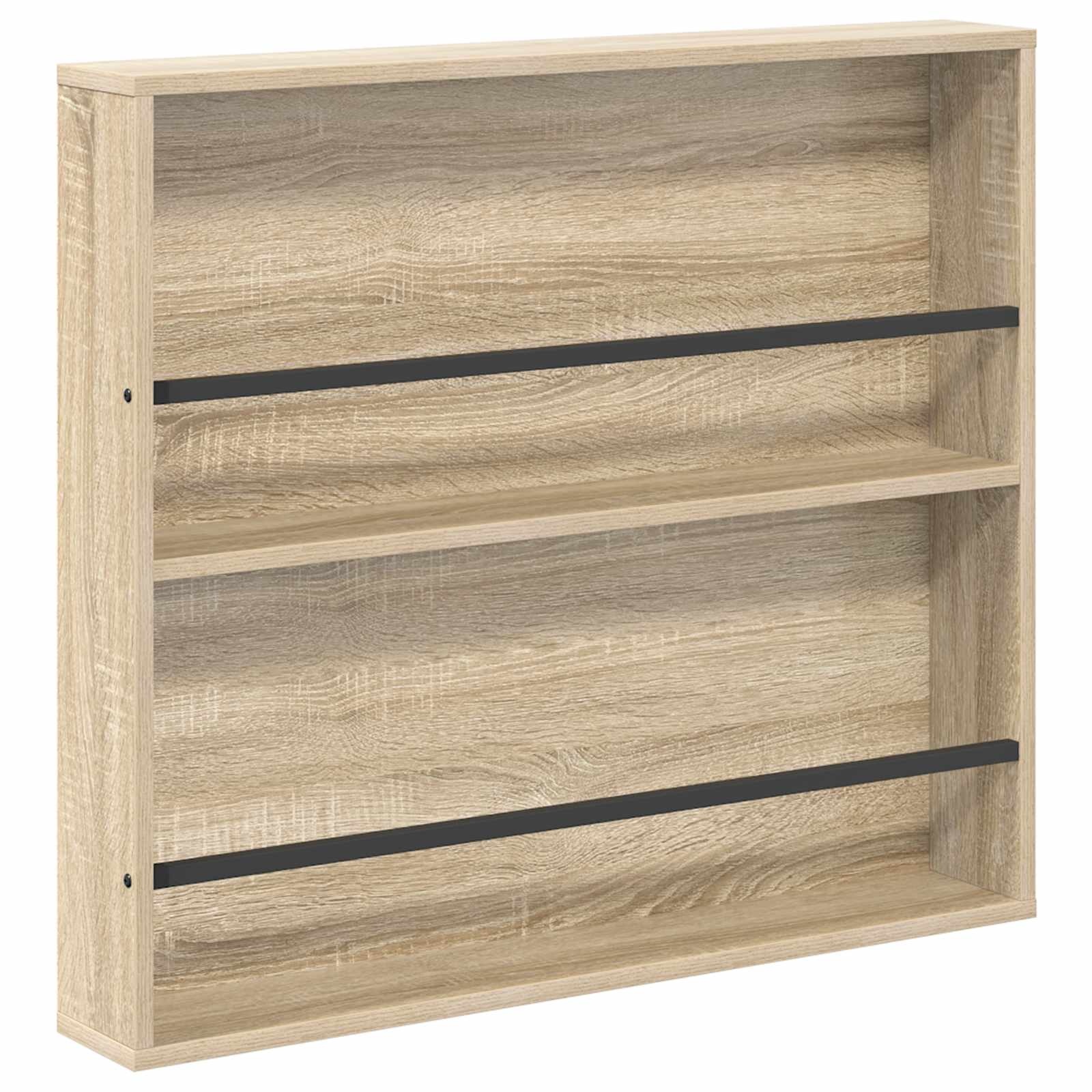 VidaXL Tijdschrift Rek 2 pcs Sonoma Eiken 80 x 12 x 70 cm Bewerkt hout