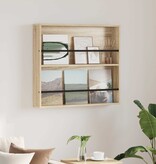 VidaXL Tijdschrift Rek Sonoma Eiken 80 x 12 x 70 cm Bewerkt hout