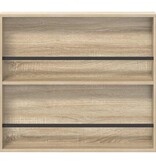 VidaXL Tijdschrift Rek Sonoma Eiken 80 x 12 x 70 cm Bewerkt hout