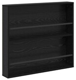 VidaXL Tijdschrift Rek 2 pcs Zwart Eiken 80 x 12 x 70 cm Bewerkt hout