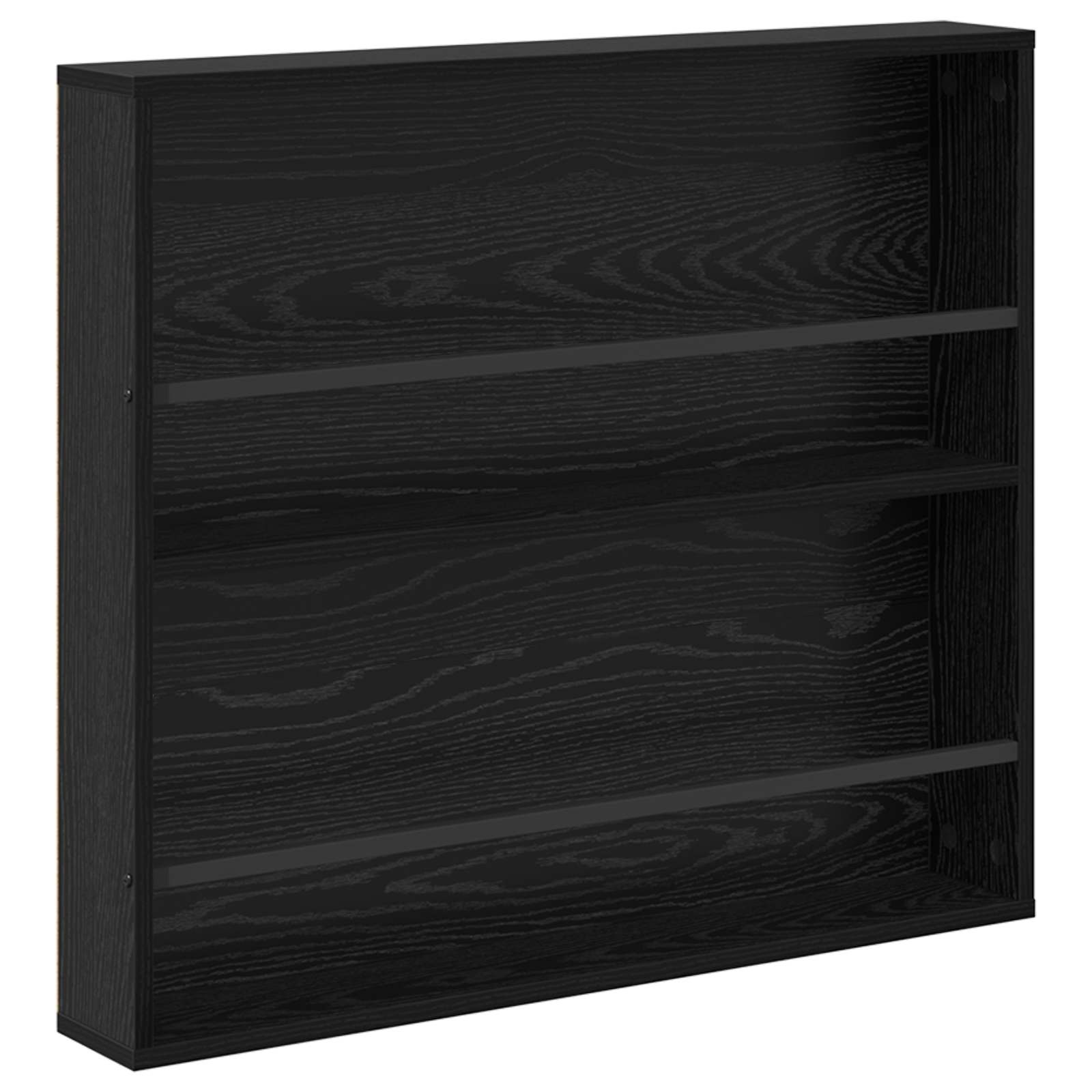 VidaXL Tijdschrift Rek 2 pcs Zwart Eiken 80 x 12 x 70 cm Bewerkt hout