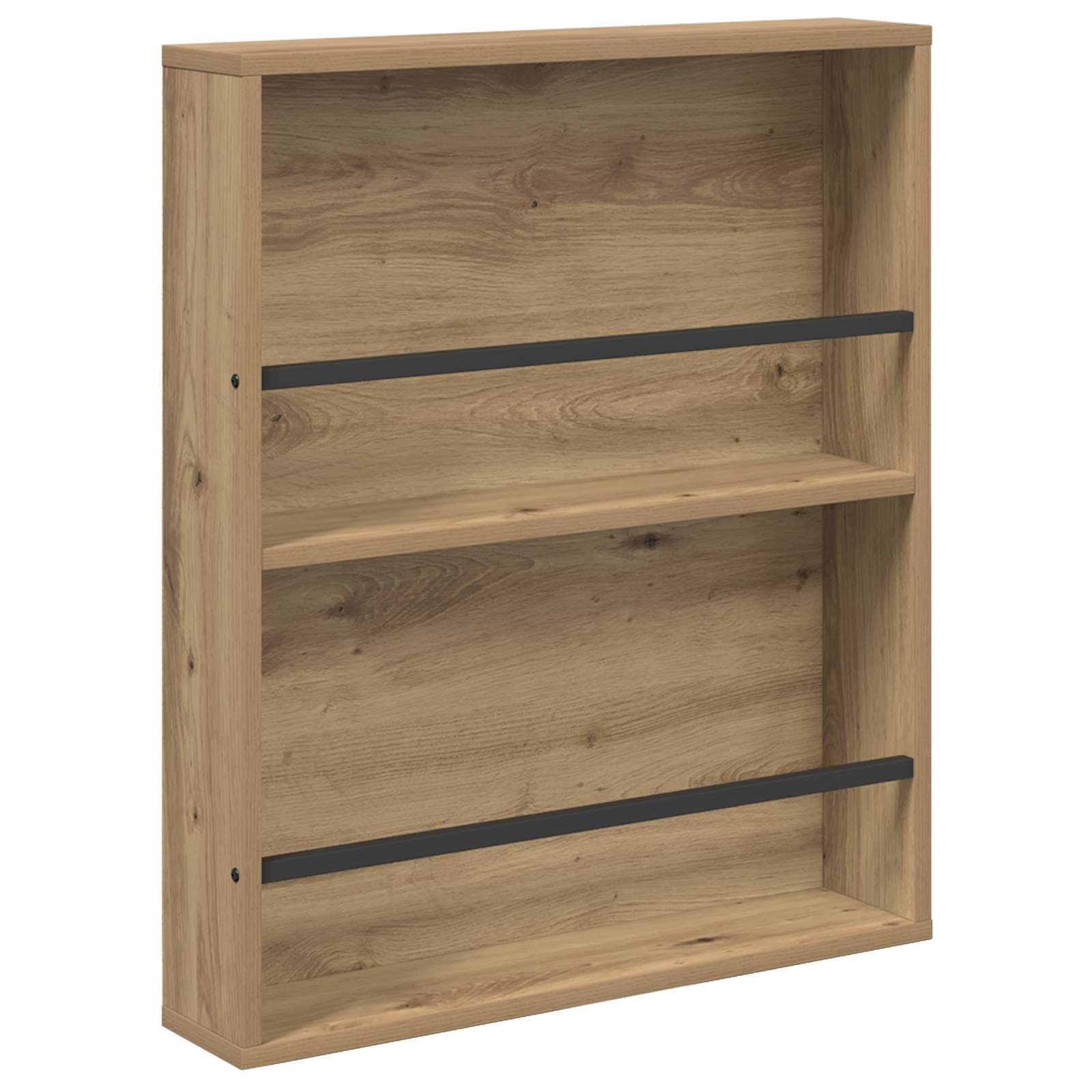 VidaXL Tijdschrift Rek met plank 2 pcs Artisan Eiken 60 x 12 x 70 cm