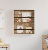 VidaXL Tijdschrift Rek Artisan Eiken 60 x 12 x 70 cm Bewerkt hout