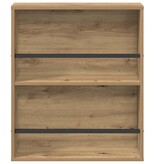 VidaXL Tijdschrift Rek Artisan Eiken 60 x 12 x 70 cm Bewerkt hout