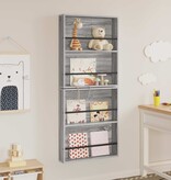 VidaXL Tijdschrift Rek 2 pcs Grijs Sonoma 60 x 12 x 70 cm Bewerkt hout