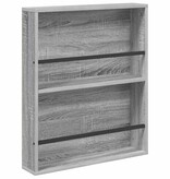 VidaXL Tijdschrift Rek 2 pcs Grijs Sonoma 60 x 12 x 70 cm Bewerkt hout