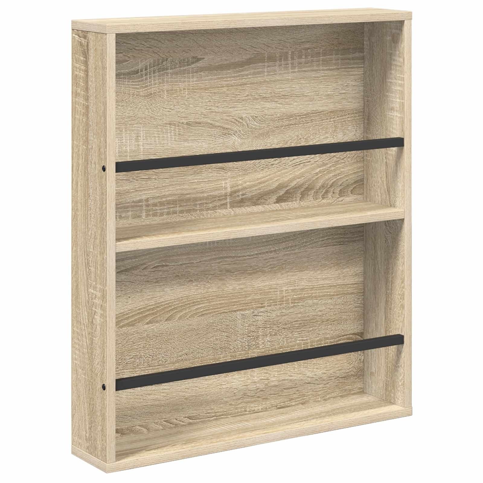 VidaXL Tijdschrift Rek Sonoma Eiken 60 x 12 x 70 cm Bewerkt hout
