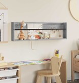 VidaXL Tijdschrift Rek Grijs Sonoma 100 x 12 x 30 cm Bewerkt hout