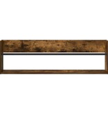 VidaXL Tijdschrift Rek Gerookt eiken 100 x 12 x 30 cm Bewerkt hout