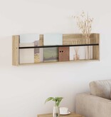 VidaXL Tijdschrift Rek Sonoma Eiken 100 x 12 x 30 cm Bewerkt hout