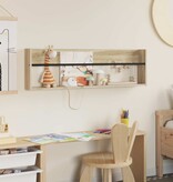 VidaXL Tijdschrift Rek Sonoma Eiken 100 x 12 x 30 cm Bewerkt hout