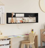 VidaXL Tijdschrift Rek Zwart Eiken 100 x 12 x 30 cm Bewerkt hout