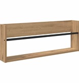 VidaXL Tijdschrift Rek met plank 2 pcs Artisan Eiken 80 x 12 x 30 cm