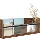 VidaXL Tijdschrift Rek met plank Oudhout 80 x 12 x 30 cm Bewerkt hout