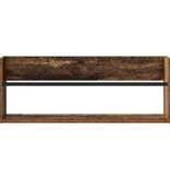 VidaXL Tijdschrift Rek met plank Oudhout 80 x 12 x 30 cm Bewerkt hout