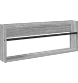 VidaXL Tijdschrift Rek Grijs Sonoma 80 x 12 x 30 cm Bewerkt hout