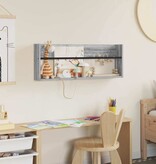 VidaXL Tijdschrift Rek Grijs Sonoma 80 x 12 x 30 cm Bewerkt hout