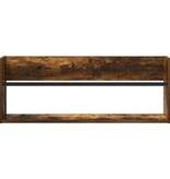 VidaXL Tijdschrift Rek Gerookt eiken 80 x 12 x 30 cm Bewerkt hout