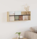 VidaXL Tijdschrift Rek Sonoma Eiken 80 x 12 x 30 cm Bewerkt hout