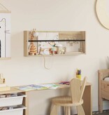 VidaXL Tijdschrift Rek Sonoma Eiken 80 x 12 x 30 cm Bewerkt hout