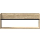 VidaXL Tijdschrift Rek Sonoma Eiken 80 x 12 x 30 cm Bewerkt hout