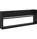 VidaXL Tijdschrift Rek 2 pcs Zwart Eiken 80 x 12 x 30 cm Bewerkt hout