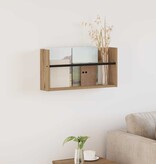 VidaXL Tijdschrift Rek Artisan Eiken 60 x 12 x 30 cm Bewerkt hout