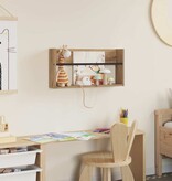 VidaXL Tijdschrift Rek Artisan Eiken 60 x 12 x 30 cm Bewerkt hout