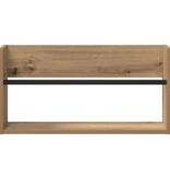 VidaXL Tijdschrift Rek Artisan Eiken 60 x 12 x 30 cm Bewerkt hout