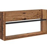 VidaXL Tijdschrift Rek 2 pcs Oudhout 60 x 12 x 30 cm Bewerkt hout