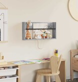 VidaXL Tijdschrift Rek Grijs Sonoma 60 x 12 x 30 cm Bewerkt hout