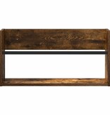 VidaXL Tijdschrift Rek Gerookt eiken 60 x 12 x 30 cm Bewerkt hout