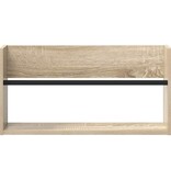 VidaXL Tijdschrift Rek Sonoma Eiken 60 x 12 x 30 cm Bewerkt hout