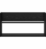 VidaXL Tijdschrift Rek Zwart Eiken 60 x 12 x 30 cm Bewerkt hout