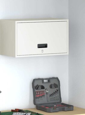 VidaXL Wandkast voor Garage Wit 60 x 33 x 35 cm Poedercoating staal