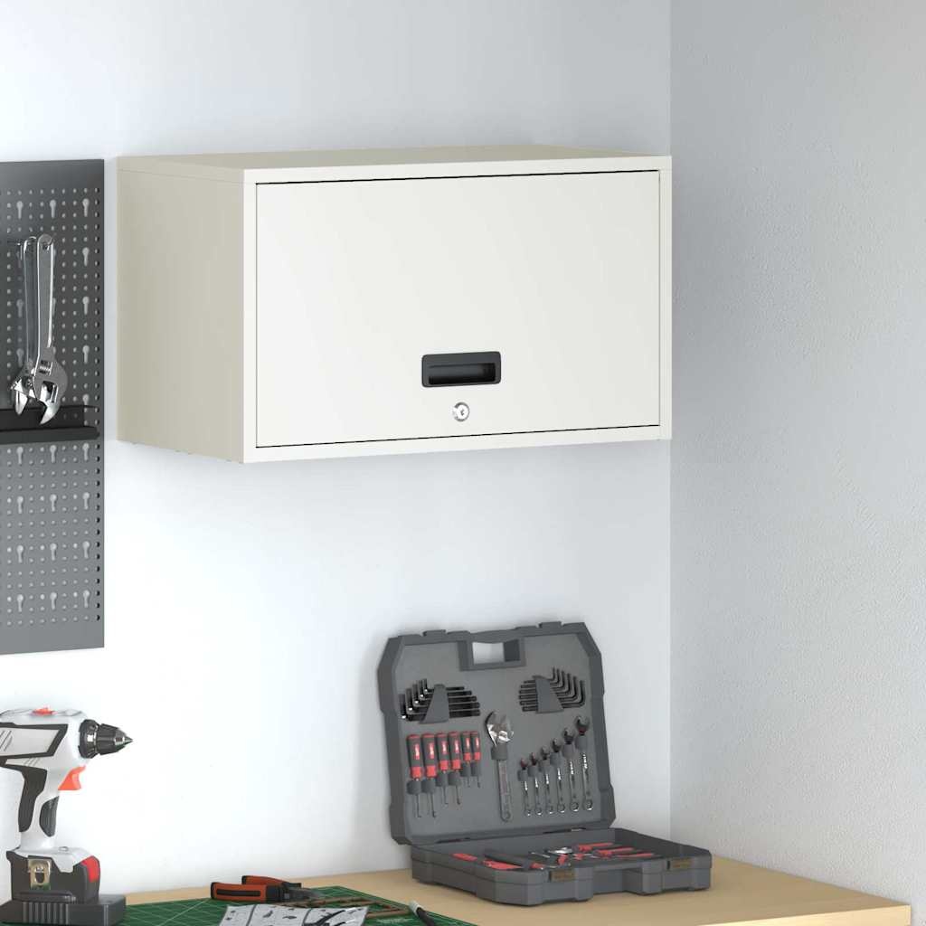 VidaXL Wandkast voor Garage Wit 60 x 33 x 35 cm Poedercoating staal