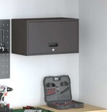 VidaXL Wandkast voor Garage Zwart 60 x 33 x 35 cm Poedercoating staal