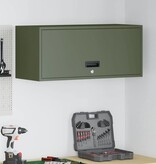 VidaXL Wandkast voor Garage Olijfgroen 80 x 33 x 35 cm