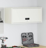 VidaXL Wandkast voor Garage Wit 80 x 33 x 35 cm Poedercoating staal