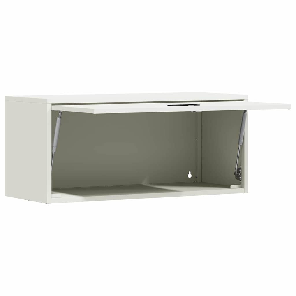 VidaXL Wandkast voor Garage Wit 80 x 33 x 35 cm Poedercoating staal