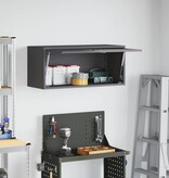 VidaXL Wandkast voor Garage Zwart 80 x 33 x 35 cm Poedercoating staal