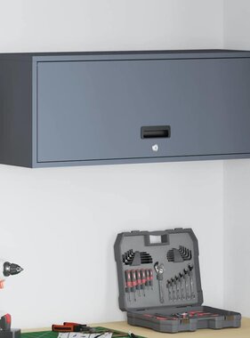 VidaXL Wandkast voor Garage Antraciet 90 x 33 x 35 cm