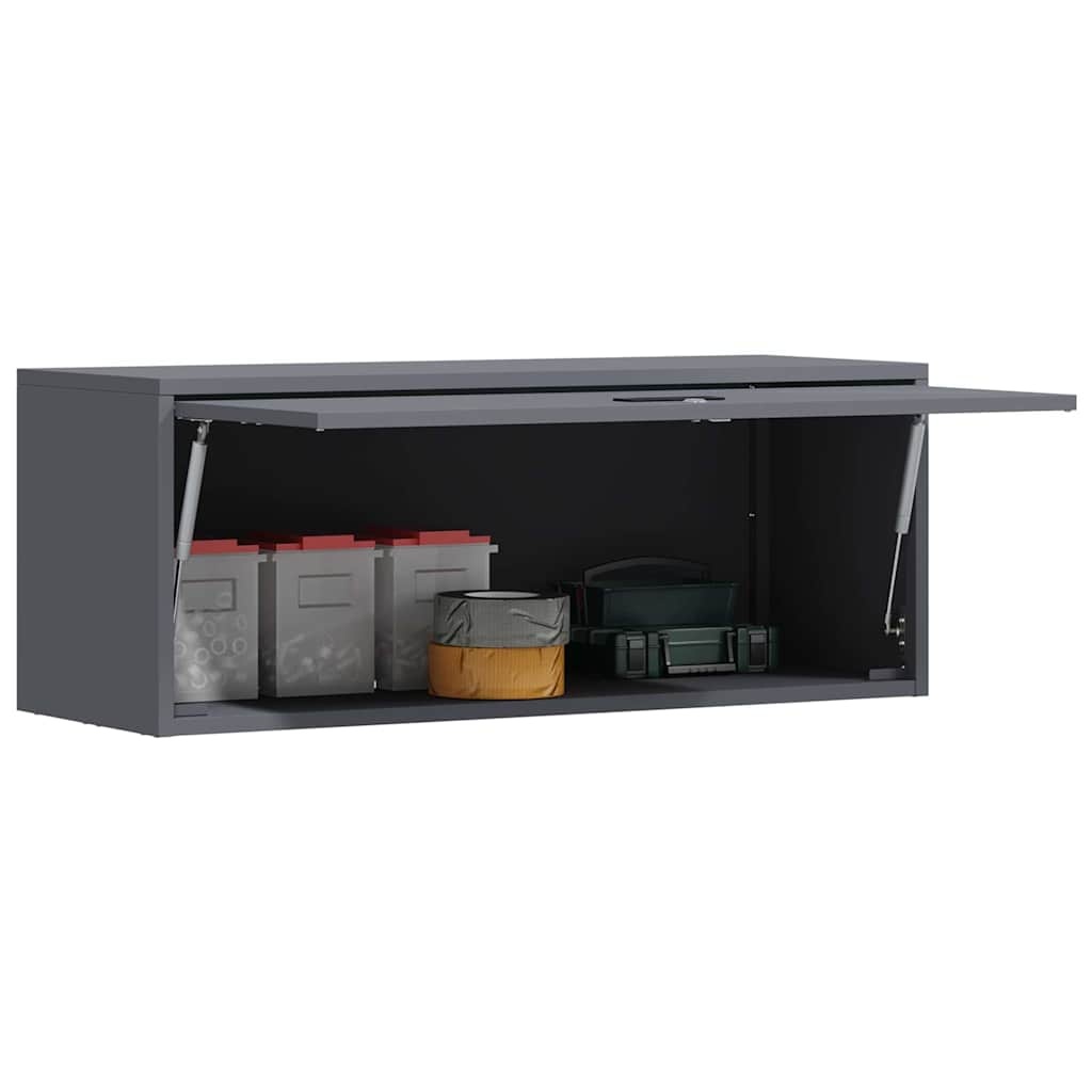 VidaXL Wandkast voor Garage Antraciet 90 x 33 x 35 cm